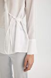 DeFacto Oversize Fit Kaçık Yaka Uzun Kollu Gömlek C4525AX24SMWT34