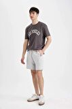 DeFacto Slim Fit Dar Kesim Dar Paça Basic Düz Şort B8674AX24SMGR184