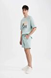 DeFacto Slim Fit Dar Kesim Dar Paça Basic Düz Şort B8674AX24SMGN1093