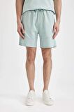 DeFacto Slim Fit Dar Kesim Dar Paça Basic Düz Şort B8674AX24SMGN1093