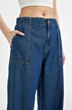 DeFacto Wide Leg Fit Geniş Kalıp Normal Bel Geniş Paça Jean Pantolon C4115AX24HSNM39