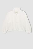 DeFacto Kız Çocuk Oversize Geniş Kalıp Polo Yaka Düğmeli Sweatshirt C0269A824SPWT16