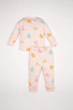DeFacto Kız Bebek Pijama Takım Penye 4'lü Meyve Desenli Uzun Kollu Üst Beli Lastikli Uzun Alt D6798A5NSPN436
