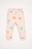 Kız Bebek Pijama Takım  Penye 4'lü Meyve Desenli Uzun Kollu Üst Beli Lastikli Uzun Alt