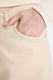 DeFacto Gabardin Bej Pantolon Wide Leg Geniş Bol Paça Normal Bel Basic Düz D3766AX24AUBG743