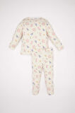 DeFacto Kız Bebek Pijama Takımı Çiçekli Uzun Kollu Fitilli Kaşkorse Üst Beli Lastikli Uzun Alt D6803A5NSER140