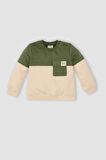 DeFacto Erkek Bebek Bisiklet Yaka Renk Bloklu İçi Yumuşak Tüylü Sweatshirt A9753A524WNKH450
