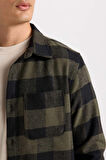 DeFacto Regular Fit Polo Yaka Kareli Flanel Uzun Kollu Gömlek S1238AZ24AUKH206
