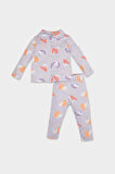 DeFacto Kız Bebek Pijama Takım Desenli Uzun Kollu Üst Beli Lastikli Uzun Alt D5365A524WNPR305