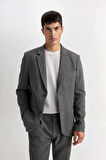 Regular Fit Ceket Yaka Blazer Ceket