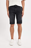 Regular Fit Jean Bermuda Şort