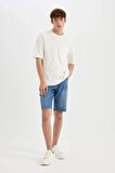DeFacto Regular Fit Jean Bermuda Şort D3988AX24SMNM28