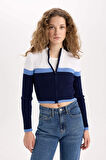 DeFacto Coool Regular Fit Yarım Balıkçı Yaka Triko Hırka A3646AXNSNV42
