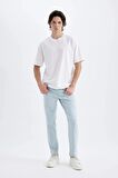 Slim Tapered Fit Dar Kalıp Normal Bel Daralan Paça Jean Pantolon