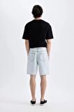 DeFacto Straight Fit Jean Bermuda Şort D3955AX24SMNM63