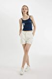 Coool Fitted Spor Baskılı Ribana Atlet