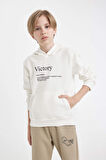 DeFacto Erkek Çocuk Baskılı Kapüşonlu Sweatshirt D3092A824AUER138