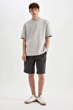 DeFacto Regular Fit Gabardin Bermuda Şort D2899AX24HSAR231
