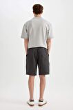 DeFacto Regular Fit Gabardin Bermuda Şort D2899AX24HSAR231