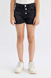 Kız Çocuk Mom Fit Jean Şort