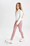 DeFacto Kız Çocuk Basic Düz Standart Boy Cepli Tayt C9638A824AUPN429