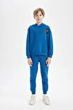 DeFacto Erkek Çocuk Oversize Geniş Kalıp Kapüşonlu Cepli Kalın Okul Sweatshirt D1644A824AUBE183