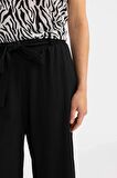 DeFacto Culotte Geniş Paça Bürümcük Kapri D2175AX24SMBK81