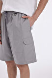 DeFacto Kargo Fit Paraşüt Bermuda Şort B5677AX24SMGR367