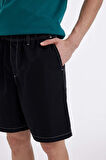 DeFacto Relax Fit Paraşüt Bermuda Şort C1808AX24SMBK81