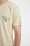DeFacto Slim Fit Dar Kesim Bisiklet Yaka Baskılı Kısa Kollu Tişört C6912AX24SMBG307