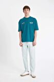 DeFacto Oversize Fit Bisiklet Yaka Sırt Baskılı Kısa Kollu Tişört A4004AX24SMGN1020