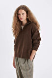 DeFacto Oversize Fit Polo Yaka Triko Kazak A8180AX24WNBN319