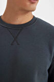 DeFacto Regular Fit Bisiklet Yaka Kalın Basic Düz Sweatshirt T3777AZ24AUAR184
