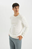 DeFacto Regular Fit Bisiklet Yaka Kalın Basic Düz Sweatshirt T3777AZ24AUWT32