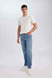 DeFacto Pedro Slim Fit Dar Kalıp Normal Bel Dar Paça Jean Pantolon D0026AX24AUNM84