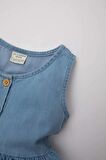 DeFacto Kız Bebek Kolsuz Jean Elbise C3576A524SMNM28