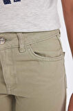 DeFacto Kız Çocuk Straight Fit Düz Geniş Bol Paça Cepli Pamuklu Pantolon C7472A824AUGN497