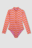 DeFacto Regular Fit Baskılı Sörf Mayo-Fall in Love D1071AXNSOG313