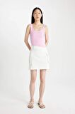 DeFacto Slim Fit Dar Kesim Kare Yaka Fitilli Kaşkorse Atlet X9420AZ24SPPN666