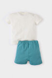 DeFacto Erkek Bebek 2'li Takım Baskılı Kısa Kollu Tişört Şort E1171A525SMER85