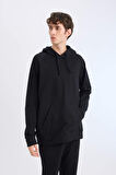 DeFactoFit Standart Fit Kapüşonlu Sporcu Sweatshirt D8014AX25SPBK81