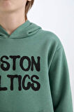 DeFacto Erkek Çocuk NBA Boston Celtics Kapüşonlu İçi Yumuşak Tüylü Sırt Baskılı Sweatshirt D8020A824WNGN757