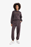 DeFactoFit NBA Brooklyn Nets Oversize Geniş Kalıp Çift Cepli Jogger Paça Standart Boy Kalın Kumaş Sporcu Eşofman Altı D6154AX25SPAR223