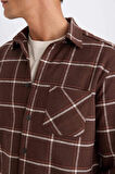 DeFacto Regular Fit Polo Yaka Kareli Flanel Uzun Kollu Gömlek E2763AX24WNBN336