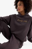 DeFacto NBA Brooklyn Nets Oversize Geniş Kalıp Kapüşonlu Kalın Sporcu Sweatshirt D6117AX25SPAR223