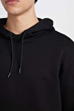 DeFacto Regular Fit Kapüşonlu Kanguru Cepli İçi Yumuşak Tüylü Basic Düz Sweatshirt X8283AZ25SPBK81
