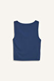 DeFacto Slim Fit Dar Kesim Basic Düz Kare Yaka Atlet C2622AX25SPNV42