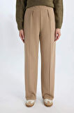 DeFacto Relax Fit Beli Lastikli Basic Düz Krep Pantolon D6884AX24WNBG742