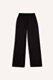 DeFactoFit Wide Leg Cepli Geniş Bol Paça Standart Boy Beli Lastikli Pike Eşofman Altı
