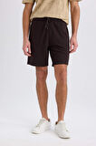 Regular Fit Düz Paça Basic Düz Şort